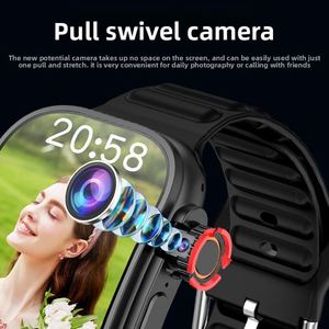 นาฬิกาสมาร์ทการ์ด B33 S10นาฬิกาทรงสี่เหลี่ยมที่ใช้ระบบแอนดรอยด์หน้าจอ Amoled ความละเอียดสูงรุ่นใหม่ที่มีการเข้าถึงเครือข่ายเต็มรูปแบบ - Product Image 2