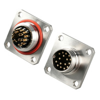 Connecteur mâle rond en laiton M16 étanche IP67 pour PCB, automobile, aérospatiale, industriel, marine, systèmes d'alimentation extérieurs
