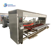 Carton ondulé pliant collage couture Machine automatique carton boîte dossier Gluer Stitcher pour Carton