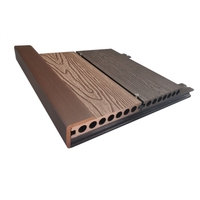 Revêtement de terrasse en bois composite WPC de haute qualité, résistant aux intempéries, à grain de bois 3D en relief, pour l'extérieur