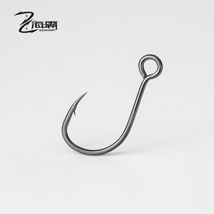 Hameçons circulaires en acier allié avec grande boucle, tube super lisse, hameçon brillant <span class=keywords><strong>pour</strong></span> la pêche à la carpe en rivière et en lac - Product Image 1