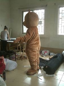 Prix usine personnalisé en peluche adulte grand ours en peluche mascotte Costume unisexe dessin animé Halloween fêtes de pâques carnavals couleur jaune - Product Image 2