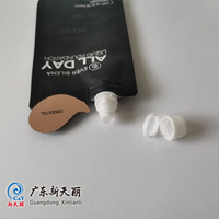 Pochette souple noire de 10 ml pour échantillon de fond de teint, impression personnalisée en usine, sachet cosmétique en plastique