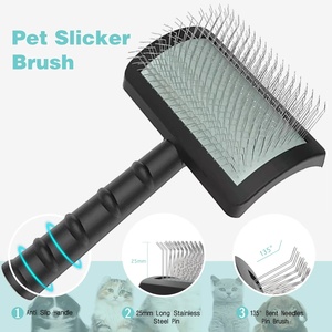<span class=keywords><strong>Toelettatura</strong></span> per animali domestici spazzola per spilla Extra lunga per Deshedding pettine in acciaio inossidabile spazzola a pettine per cani <span class=keywords><strong>gatti</strong></span> <span class=keywords><strong>toelettatura</strong></span> quotidiana - Product Image 3