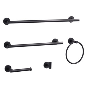 <span class=keywords><strong>D</strong></span>écoration de salle de <span class=keywords><strong>bain</strong></span> <span class=keywords><strong>d</strong></span>'hôtel SUS 304 Porte-serviettes en acier inoxydable, anneau de serviette, crochet, prise de papier toilette Ensembles de quincaillerie de <span class=keywords><strong>bain</strong></span> en satin - Product Image 3