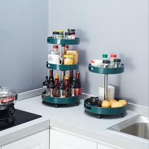 Estante Giratorio de Metal para Especias, Organizador de Cocina para Mostrador, Refrigerador, Gabinete, Plato, Plato Giratorio - Product Image 5