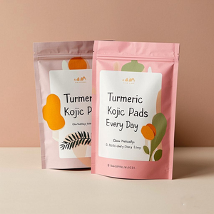 Almohadillas de limpieza de cúrcuma con Ácido Kójico, exfoliante para brillo de piel para cara y cuerpo, Etiqueta Privada - Product Image 5