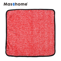 Tissu microfibre rouge 350 g/m² pour serviettes et chiffons de nettoyage, sans ourlet, chiffons microfibre personnalisés 1200 g/m², serviette de séchage pour voiture