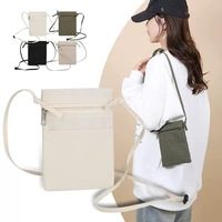 Sac fourre-tout moyen en toile à fermeture éclair, réutilisable, écologique et recyclable, pour étudiants, personnalisable, vente en gros