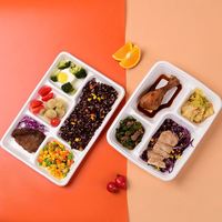Groothandel Biologisch afbreekbare PLA voedselcontainers voor afhaalmaaltijden zoals rijst, sushi en noedels - lunchboxen