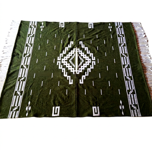 Clint Eastwood estilo espagueti lana occidental Poncho chal patrón Original 'The Good the Bad the Ugly' poncho verde oliva disfraz - Product Image 1
