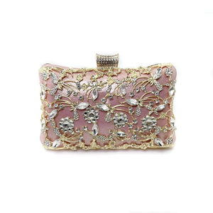Bolso de Mano de Lujo Retro Dorado de Poliéster para Noche, Pequeño y Moderno con Cierre de Cremallera, Accesorio Popular para Bodas y Damas de Honor - Product Image 3