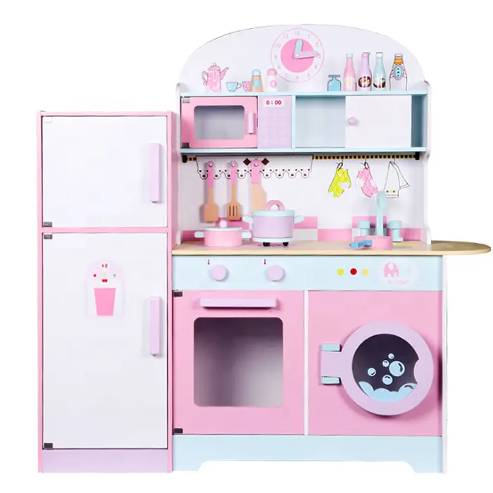 Kochen Spielzeug mit Kühlschrank für Kinder Spielen Küche Spielzeug
