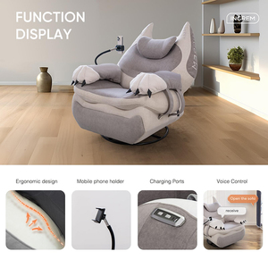 Poltrona Reclinabile Regolabile con Controllo Vocale, Seduta per Home Theater e Gaming, Chaise Longue Elettrica Smart - Product Image 5