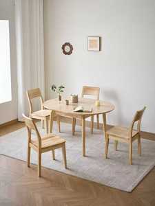 Mesa de comedor redonda extensible de madera, mesa de cocina plegable, muebles modernos para comedor, juego de mesa de comedor para 6 personas - Product Image 4