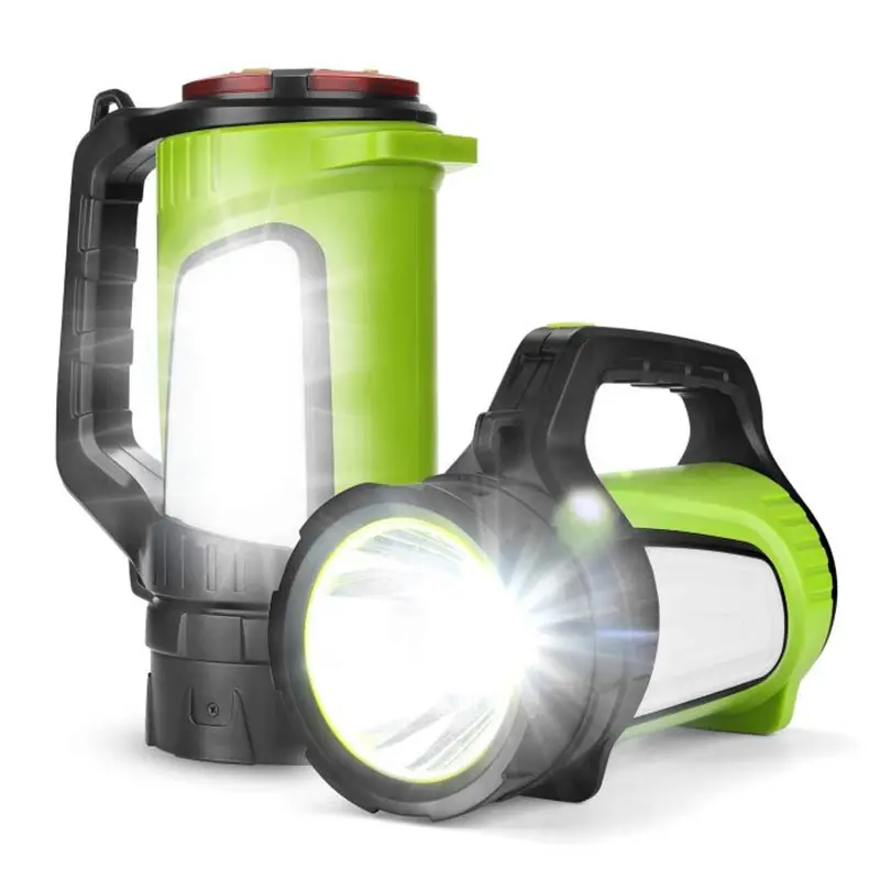 2022 Multi-functional Emergency Bright Flashlight 18650 Battery Powered Waterproof Hand Torch Power Bank Lantern