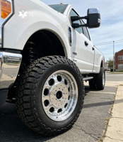 Jantes DRW forgées Viaol à haute capacité de charge, polies, compatibles avec F-350, F450, F550, Ram2500, Silverado 2500HD