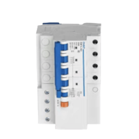 Disjoncteur différentiel électromagnétique miniature Chint 50A 63A NB1L-63 4P Type C 4,5kA en polycarbonate pour montage sur rail