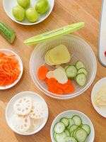 Fabrieksgroothandel handmatige plastic huishoudelijke multifunctionele grote capaciteit keuken handmatige groentewasser voedseldehydrator
