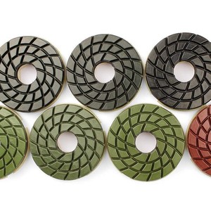 Mola diamantata a spirale PMS 100*5mm per bordi in pietra, lucidatura e levigatura di granito, grana 50-3000 - Product Image 2