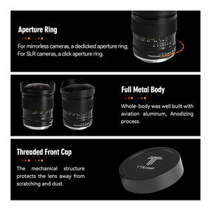 TTArtisan 11mm F2.8 mise au point fixe plein cadre Fisheye E monture DSLR objectif d'appareil photo pour EOS-<span class=keywords><strong>1D</strong></span> X <span class=keywords><strong>Mark</strong></span> <span class=keywords><strong>III</strong></span> pour D6 D850 D780 - Product Image 3
