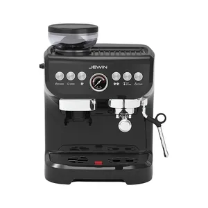 JEWIN Newest Espresso Coffee Machine Home Coffee Maker 15 bar Automatic OEM Cup Hot Steel Stainless 1560W Power Auto shut off