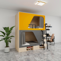Lits superposés design capsule spatiale pour dortoirs d'étudiants, écoles, hôtels et chambres d'appartement