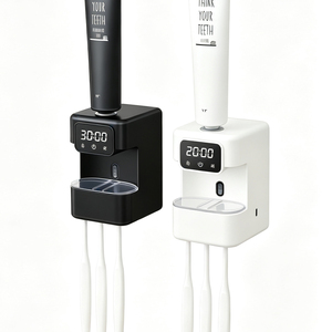 <b>Wall</b> <b>Mounted</b> <b>Toothbrush</b> Sanitizer UV Sterilizer Digital Display Automatic <b>Toothbrush</b> <b>Holder</b> Bathroom Organizer - Product Image 1