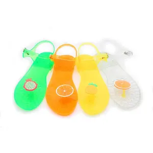 Transparent Color Summer Fruits fashion summer jelly shoes Fancy Ladies Sandals PVC for for and women deodorization
