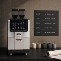 Mesin Kopi Toko Swalayan dengan Dua Penggiling Terintegrasi Kontrol Suhu PID untuk Penggunaan Kedai Kopi