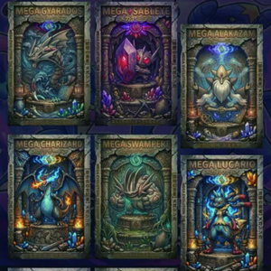 DM Pokemoned Tableau d'art lenticulaire 3D holographique Shikishi, affiche décorative de collection Anime, cadeau pour les fans - Product Image 4