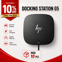 Base de Conexión USB-C para HP G5 con Adaptador de Corriente de 120W, Estación de Acoplamiento Thunderbolt Universal para Laptops con Hub USB C