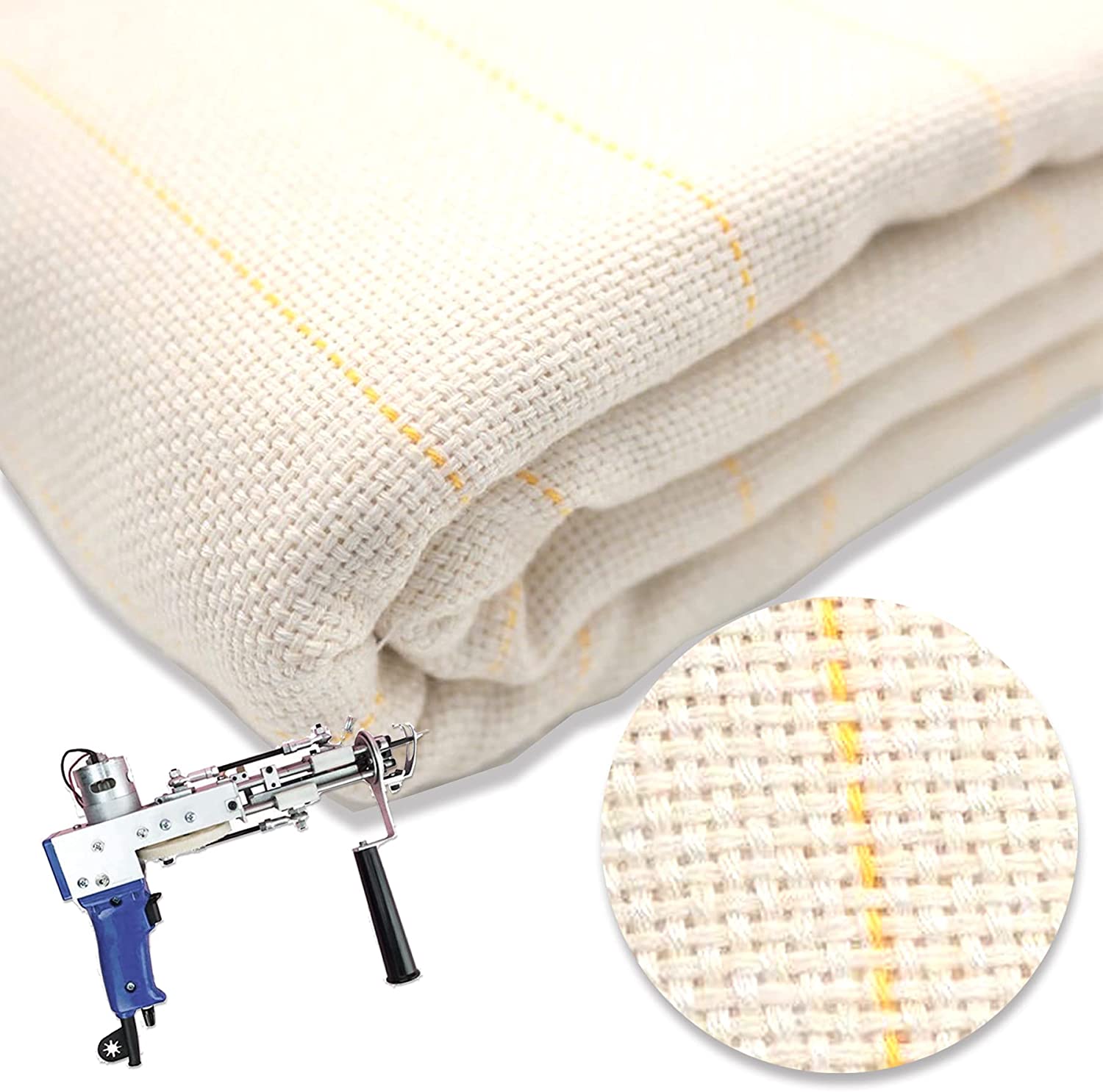 Hot sales OEM white embroidery roll cotton poly carpet backing tufting fabric primary tufting cloth monk cloth for tufting gun