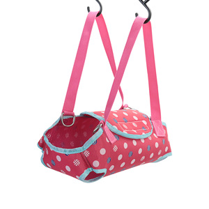 Pet Carrier Bag Polka Dots Small Breathable Crossbody For Cats Dogs Outings - Product Image 5
