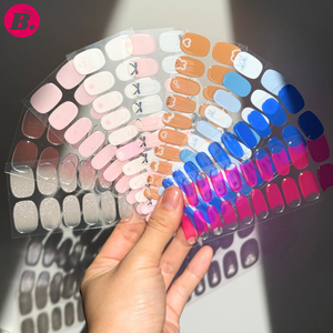 BEST SEOUL BEAUTY UV <b>Lamp</b> Free Gel Nail Sticker Non-Toxic DIY Nail Art Wrap Adult - Product Image 6