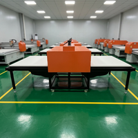 Presse à chaud extra-large 150x300 surdimensionnée 1,5m 3m à double plateau pour sublimation et transfert thermique, machine d'impression industrielle