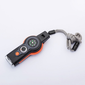 GoalFitアウトドア卸売7-in-1ホイッスルコンパスアウトドアアクセサリー多機能サバイバルホイッスル - Product Image 3