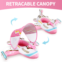 Swimbobo ont pare-soleil auvent flotteur enfants avion anneau de natation PVC gonflable enfant flotteurs siège de sécurité pour enfants anneaux de bain