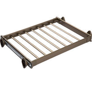 Yijia Adjustable Trouser Hanger Aluminum Alloy Ceiling Mount Double Damper Track <b>Wardrobe</b> <b>Hardware</b> - Product Image 3