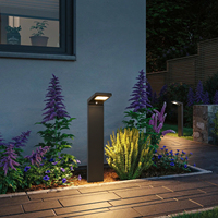 Lampe solaire de jardin minimaliste à émission latérale, étanche IP65, 4,5W, en aluminium monobloc, pour extérieur