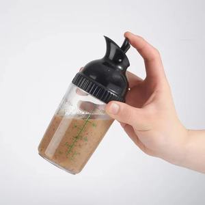 Sauce à salade Shaker Container Bouteille de vinaigrette <span class=keywords><strong>maison</strong></span> Mélangeur Mesure goutte à goutte Verser Soft Grip Sans BPA - Product Image 6