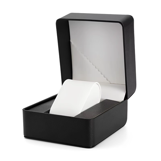 Wholesale Luxury Single Watch Storage Box Green Black Orange & Red PU Leather Square Gift Packaging