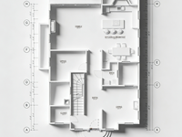 Villa préfabriquée moderne personnalisée en LGS, résistante aux cyclones, construction rapide, immeuble d'appartements à ossature en acier haute résistance, investissement de qualité pour la maison