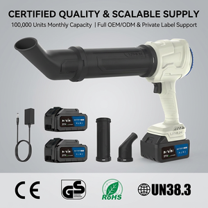 Soplador de Hojas Inalámbrico de 21V, Diseño Ligero y Compacto, Flujo de Aire de hasta 500 CFM, Velocidad de 160 mph, para Limpieza de Patios, Soplador Pequeño - Product Image 3