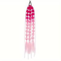 Perruque de fête tendance en gros, perruque queue de cheval bulle lanterne, perruque longue tressée à la main pour femme, accessoire de scène et de fête