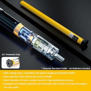 Motor Inteligente para Persianas Eléctricas WiFi, Tubos de 38 mm, Control por Aplicación Alexa y Google Home, Silencioso de 30 dB, Temporizador de 30' para Persianas Enrollables Zebra y Romanas - Product Image 4