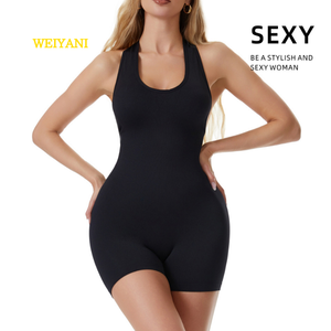 Body modellante da donna <span class=keywords><strong>taglie</strong></span> <span class=keywords><strong>forti</strong></span>, scollato all'americana, senza schienale, sexy, tinta unita, contenitivo pancia e snellente vita, aderente, per yoga, tuta intera - Product Image 2