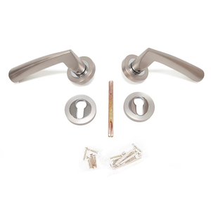 <span class=keywords><strong>2025</strong></span> Hot Mới Nhất Thẳng Đòn Bẩy Cửa Đòn Bẩy Hoa Hồng Tấm Riêng Tư Phía Trước Lỗ Mộng Nội Thất Nhôm Hợp Kim Chải Nickel Khách Sạn Cửa - Product Image 5