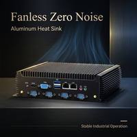 Mini PC Industrial sin Ventilador, Intel I3 I5 12.ª Gen., I219+i210 Realtek 8111X, Procesador J1900 Integrado