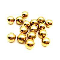 Miniature Brass Beads 2.02mm Diameter Precision Instruments Jewelry Accessories Polished Shiny Surface HRC 66-70 Durable